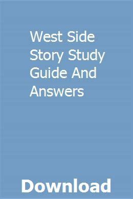 west side story study guide answers Reader
