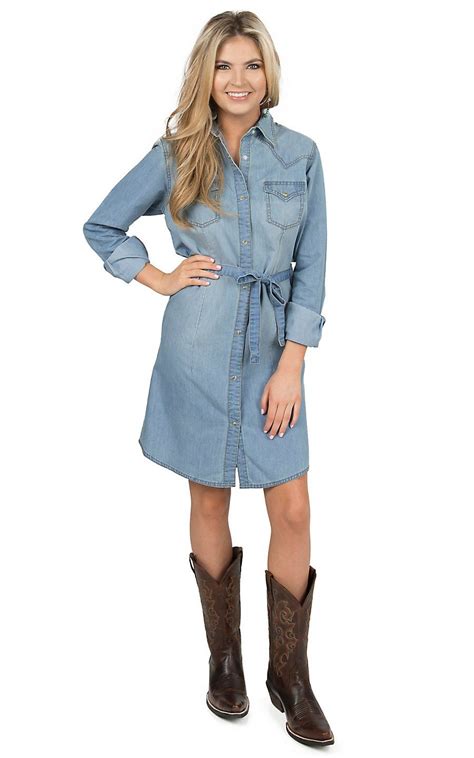 western shirt dress