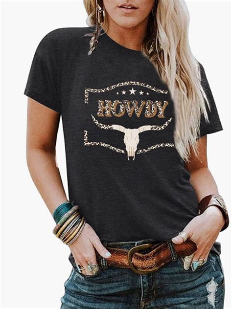 western t shirt for ladies