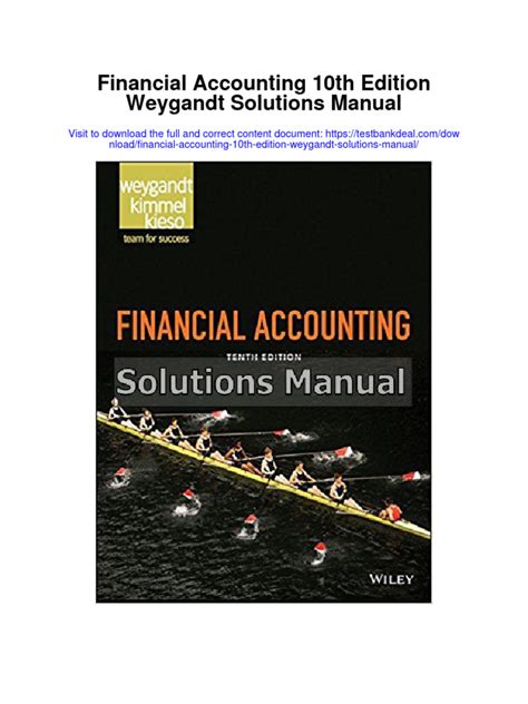 weygandt financial accounting 10e solutions manual Doc