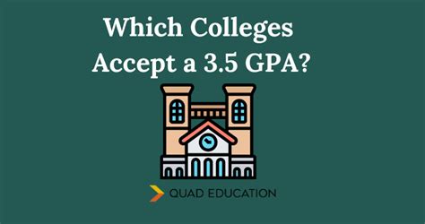what colleges can i get into with a 3.5 gpa