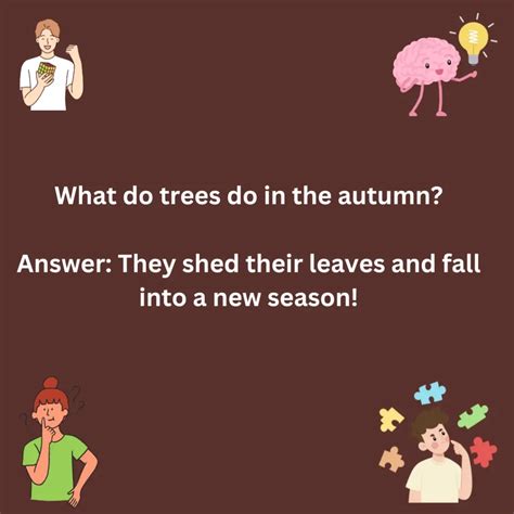 what do trees do in autumn joke answer