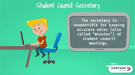 what does a secretary in student council do