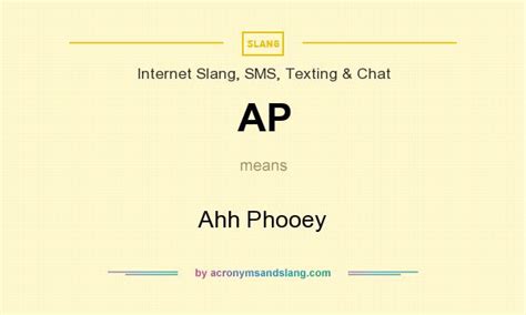 what does ap mean in texting
