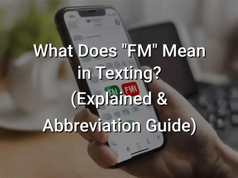 what does fm mean in text