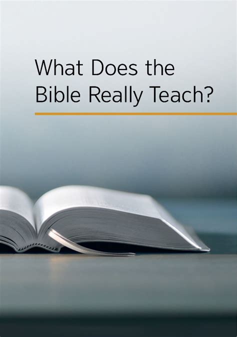 what does the bible really teach about Doc