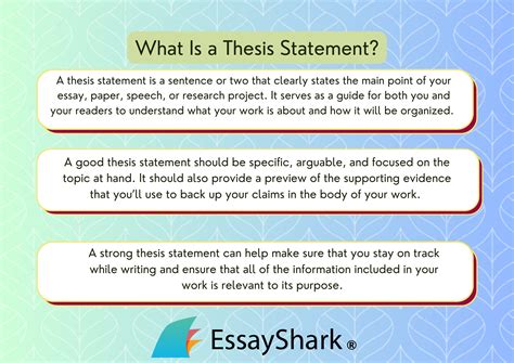 what does thesis mean in an essay PDF