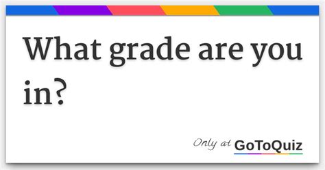 what grade are you in if your 6