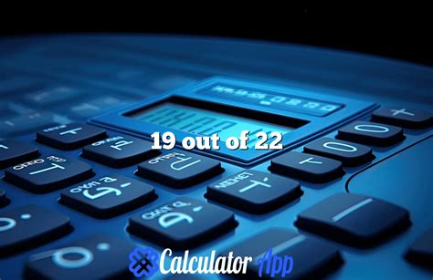 what is a 19 out of 22