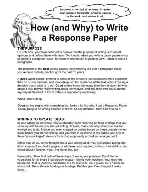 what is a response essay Reader