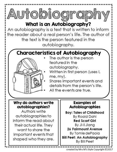 what is an autobiography for kids Reader