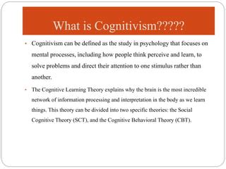 what is defination of cognitivism and its examples Epub