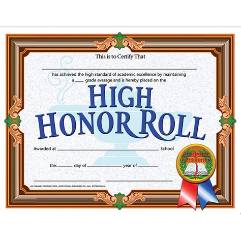 what is high honor roll