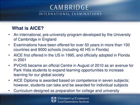 what is the aice program in florida