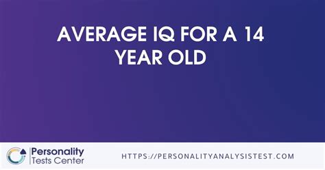 what is the average iq for 14 year old