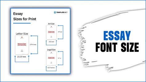 what is the correct font size for an essay Epub