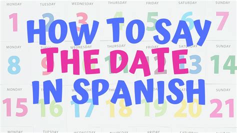 what is the date today in spanish