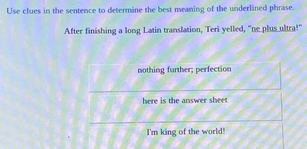 what is the meaning of the underlined phrase