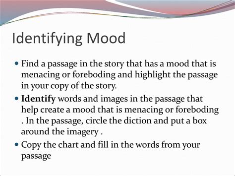 what is the mood of the passage