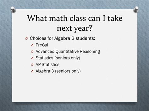 what math class do seniors take