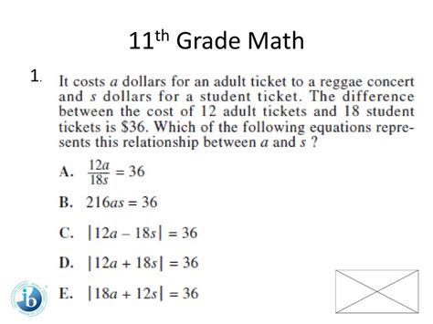 what math do 11th graders take