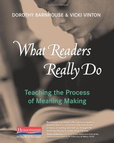 what readers really do teaching the process of meaning making Kindle Editon