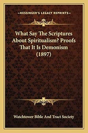 what scriptures about proofs demonism PDF