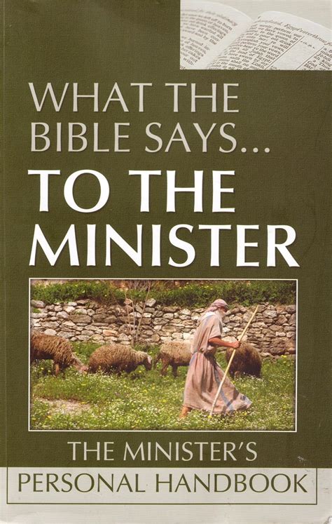 what the bible says to the minister the ministers personal handbook Kindle Editon