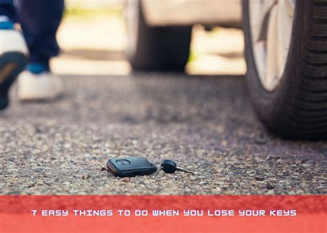 what to do if you lose your keys