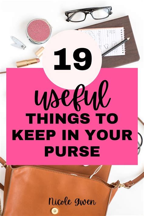 what to keep in your purse