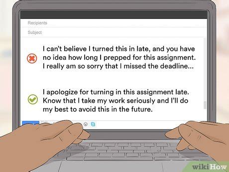 what to say when you turn in an assignment late