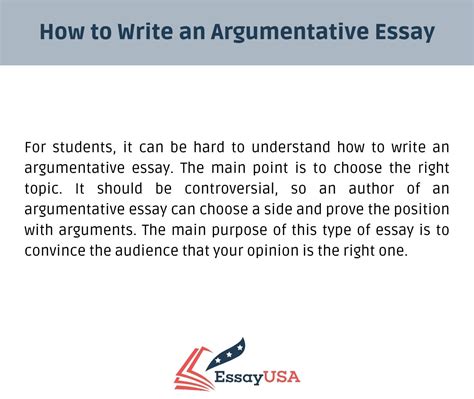 what to write an argument essay on Epub