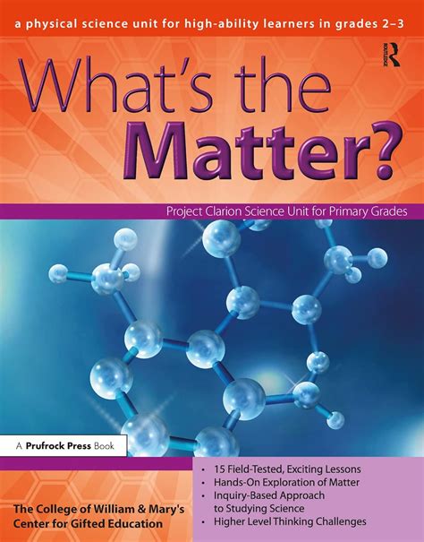 whats the matter? a physical science unit for high ability learners in grades 2 3 william and mary units PDF