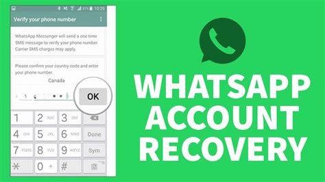 whatsapp account recovery