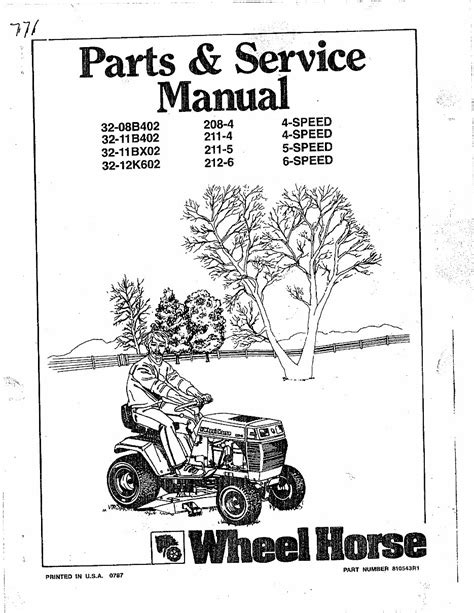 wheel horse service manual Reader