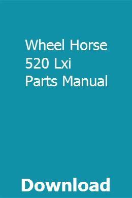 wheel-horse-520-lxi-parts-manual Ebook Epub