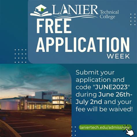 when is free application week 2023