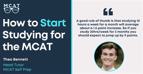 when should i start studying for the mcat