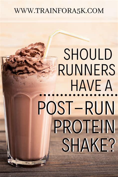 when should you have protein shakes for runners