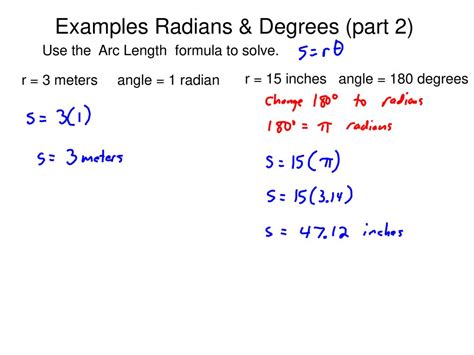 when to use radians or degrees