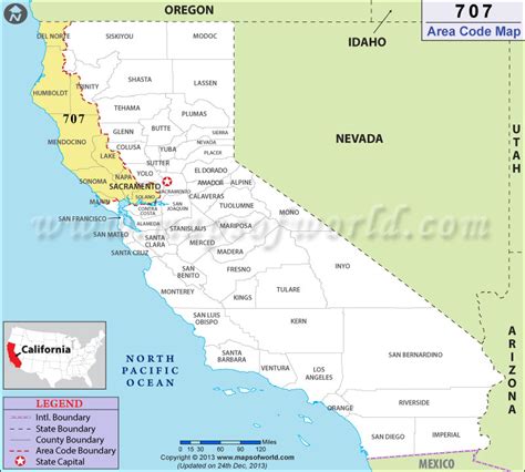 where 707 area code is located