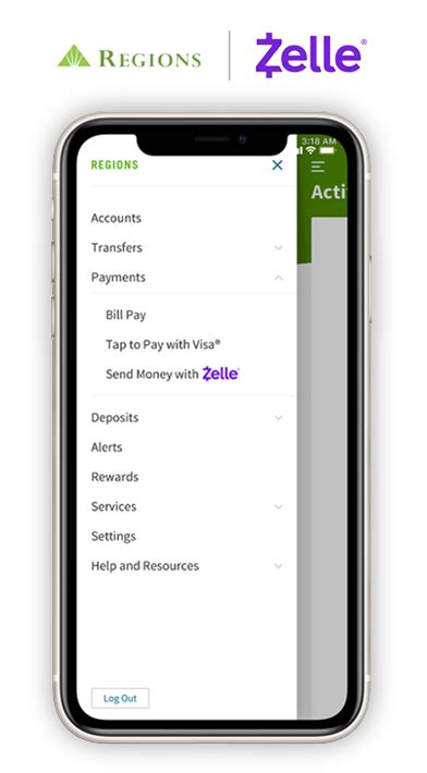 where is zelle in pinnacle bank ga app