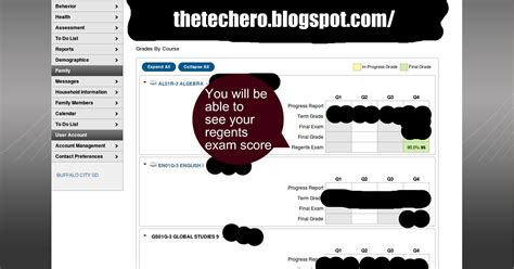 where to check regent scores