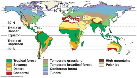 which 2 mid latitude biome