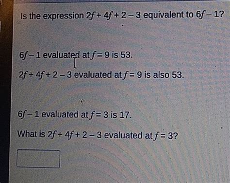 which expression is equivalent to -9 f 2f