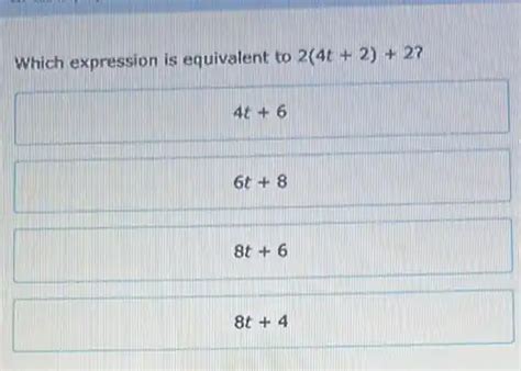 which expression is equivalent to 5.4t 6.7 1.8t-4.3