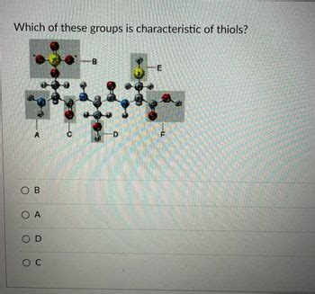 which group is characteric of thiols