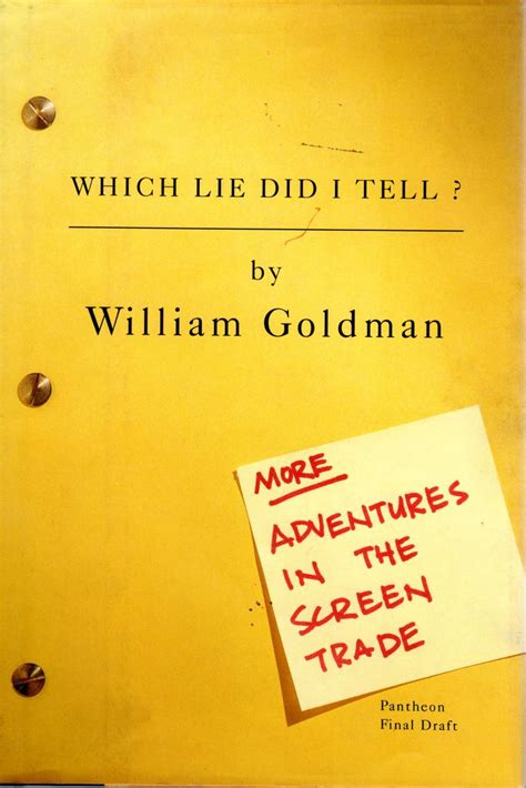 which lie did i tell? more adventures in the screen trade Epub