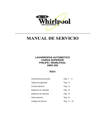 whirlpool awg 050 manual Kindle Editon