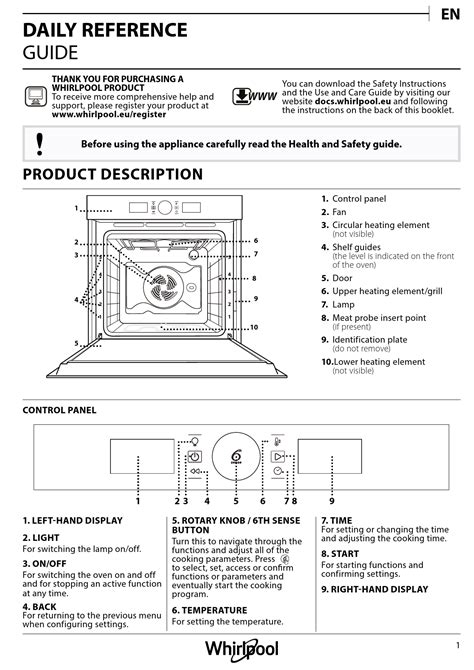 whirlpool built oven manual PDF